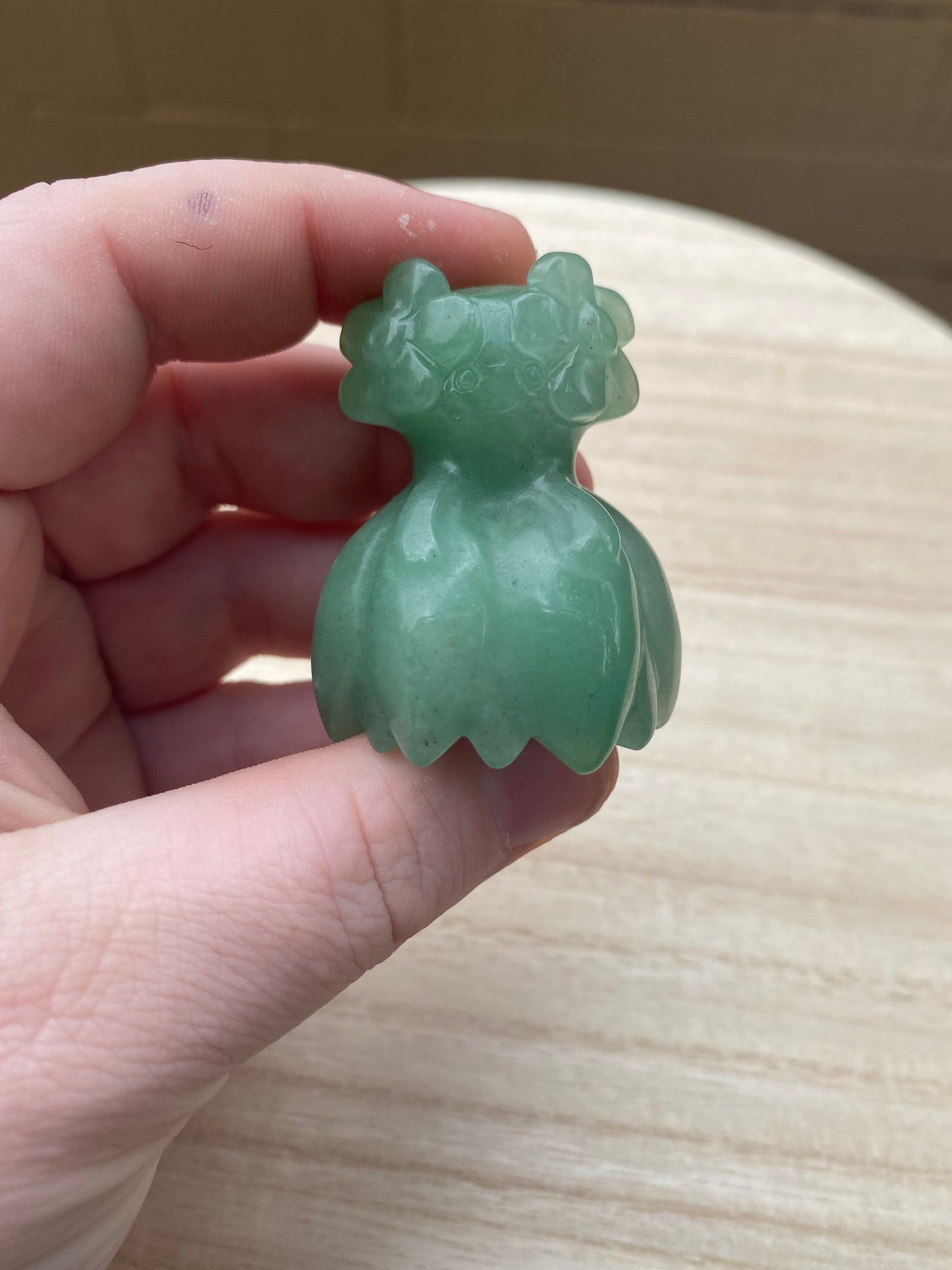 Green Aventurine Bellosom Carving