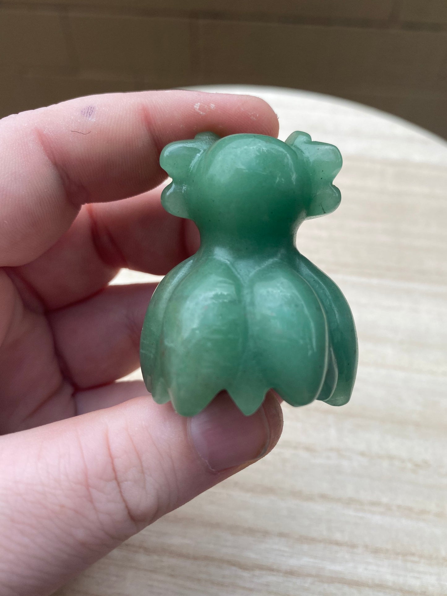 Green Aventurine Bellosom Carving