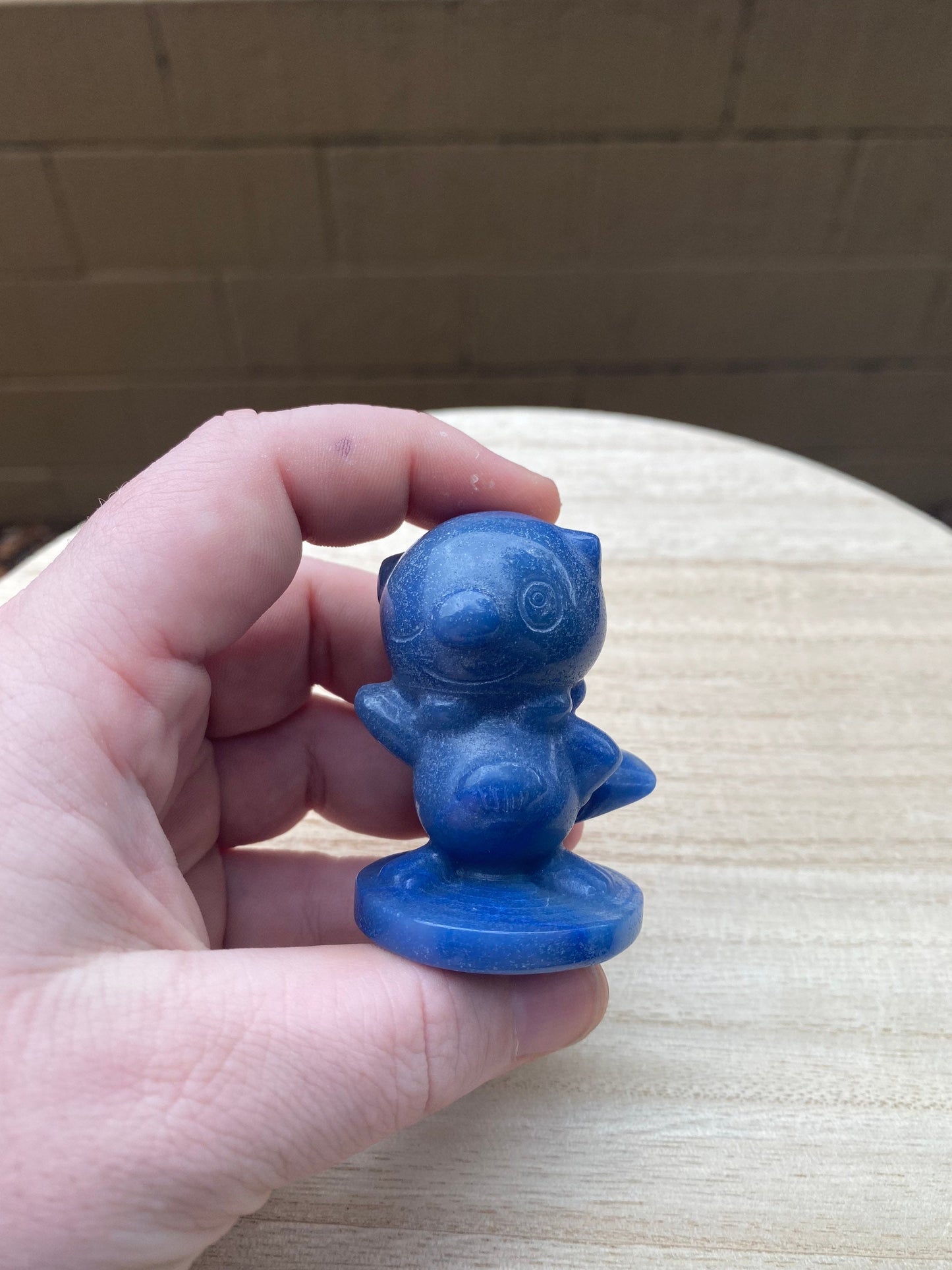 Blue Aventurine Oshawott Carving