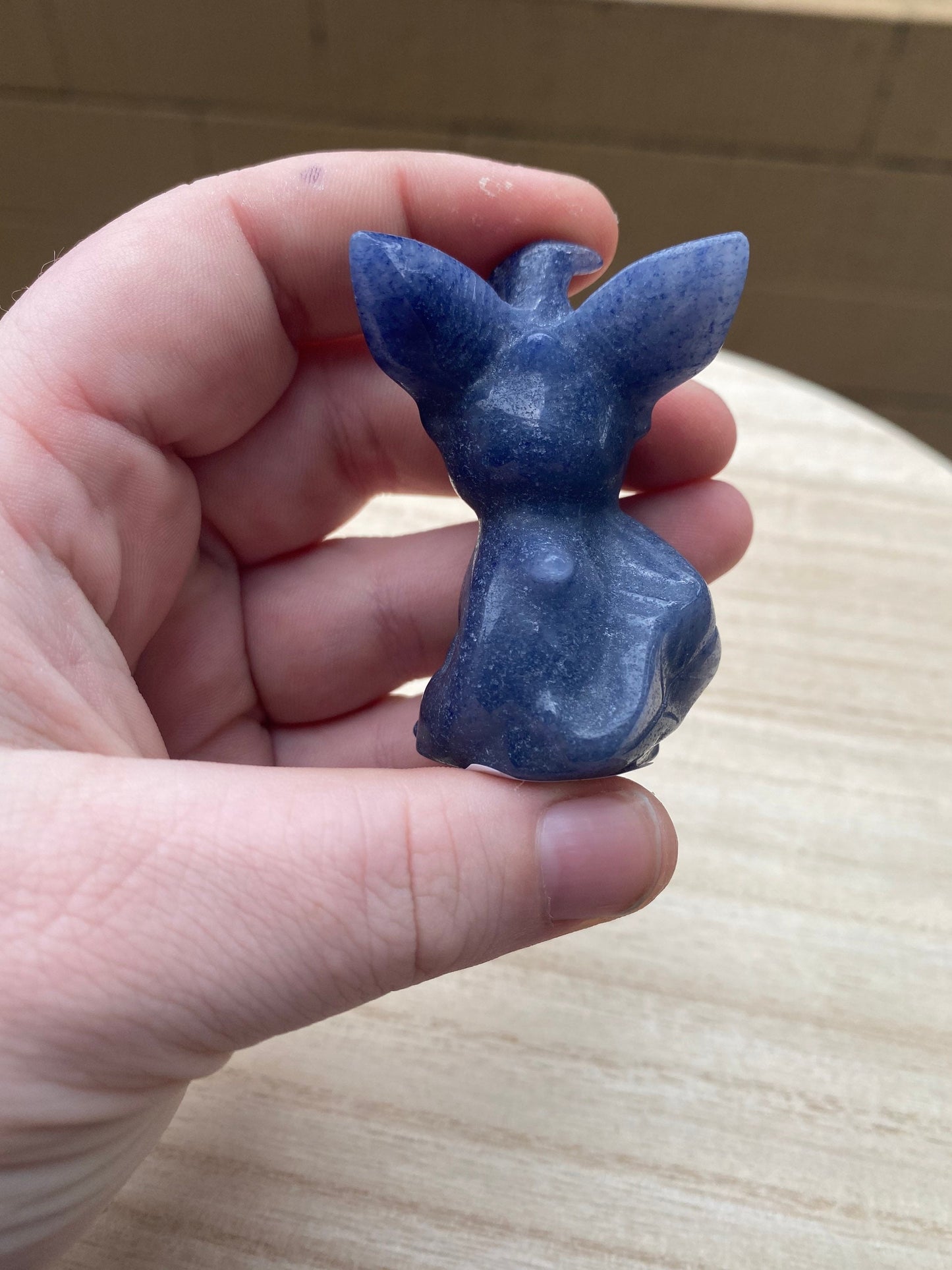 Blue Aventurine Leafeon Carving