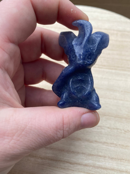 Blue Aventurine Leafeon Carving
