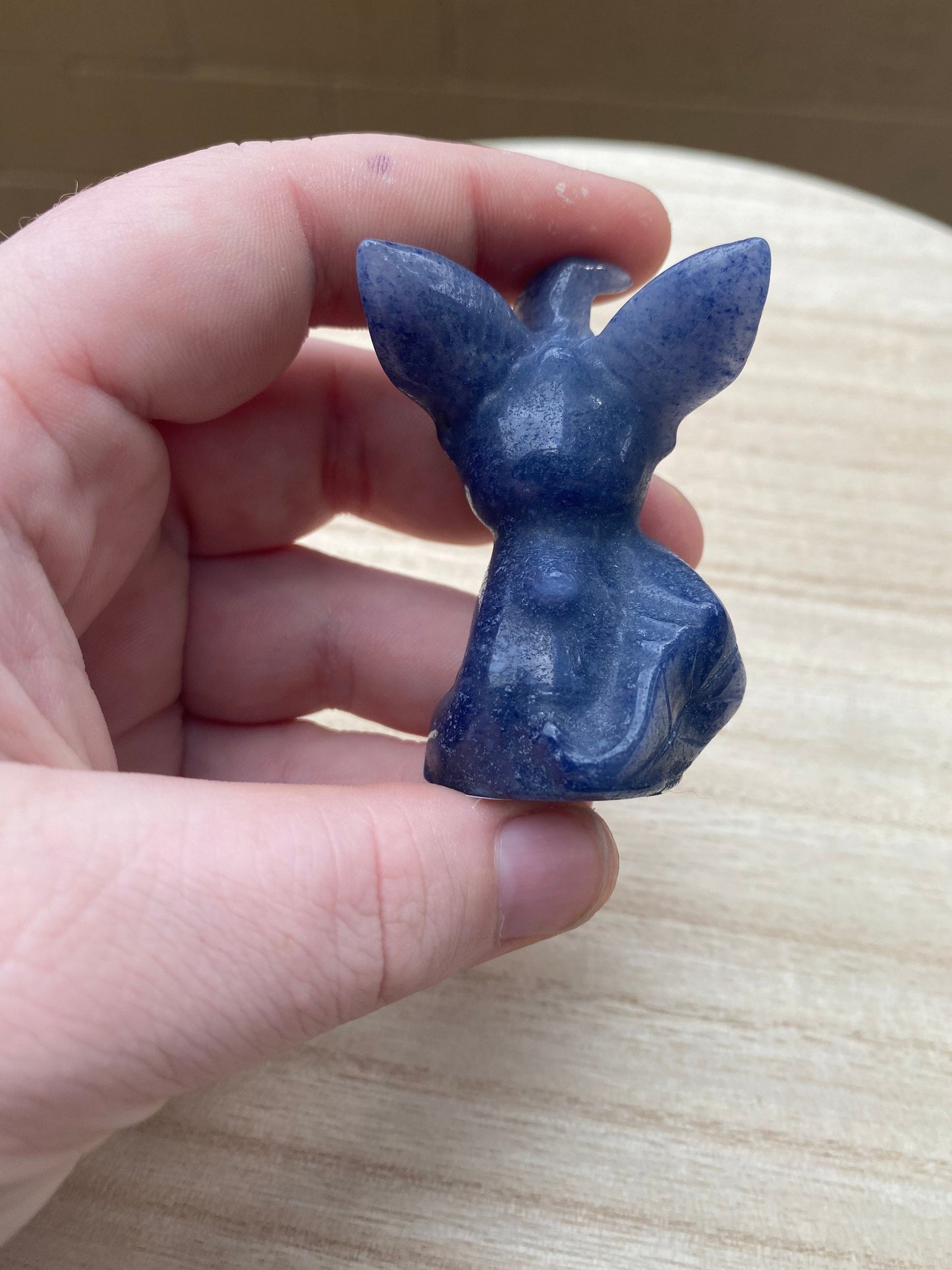 Blue Aventurine Leafeon Carving