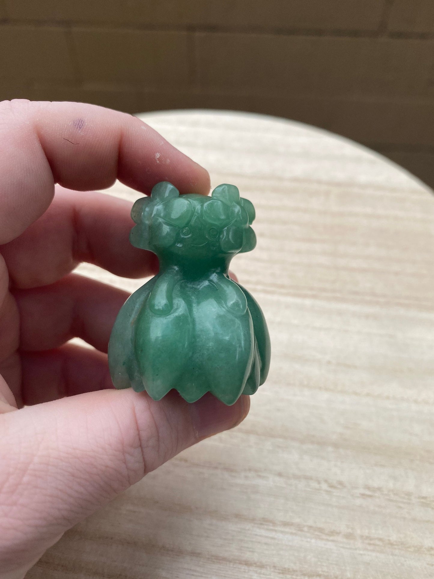 Green Aventurine Bellosom Carving