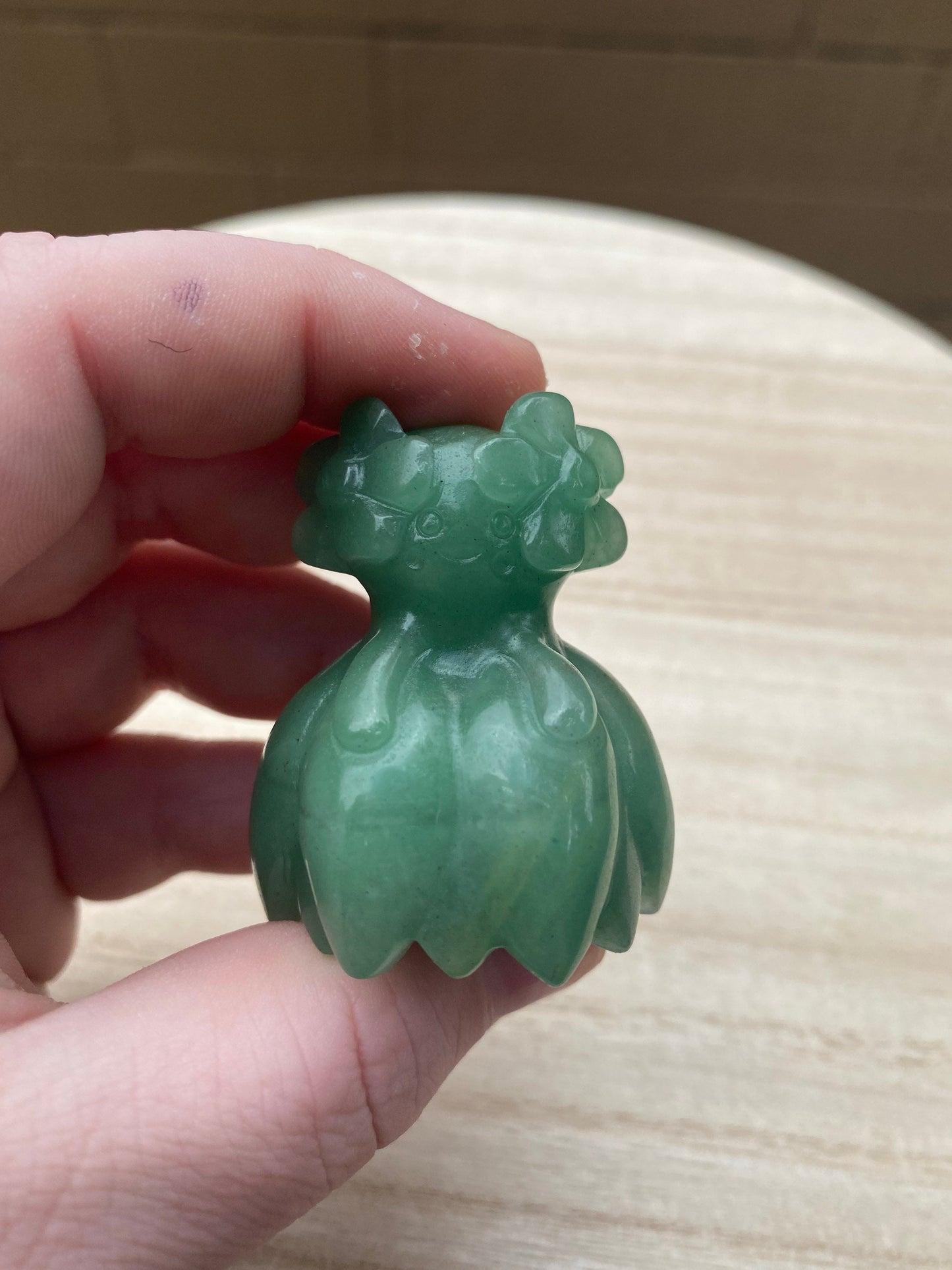 Green Aventurine Bellosom Carving