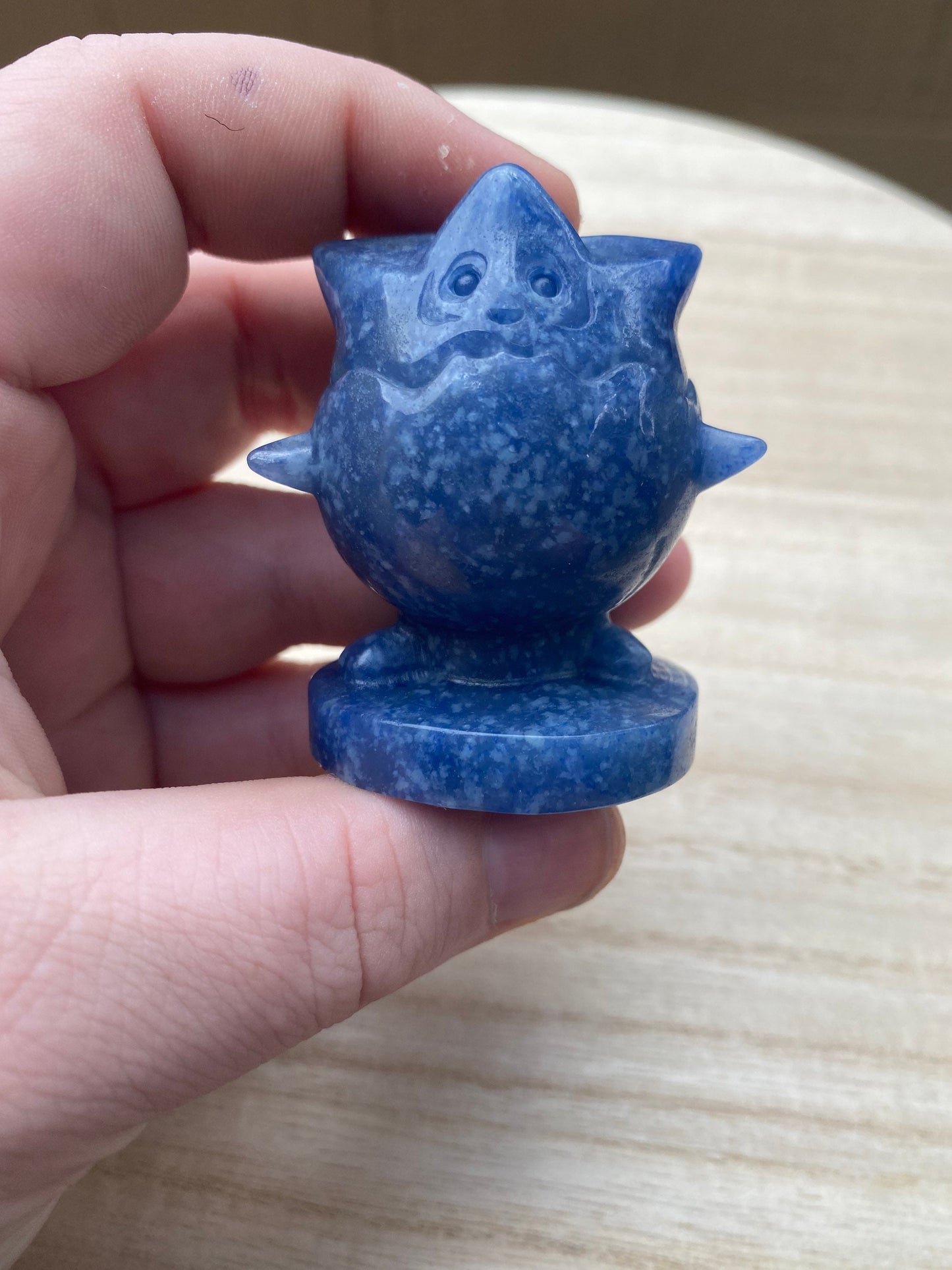 Blue Aventurine Togepi Carving