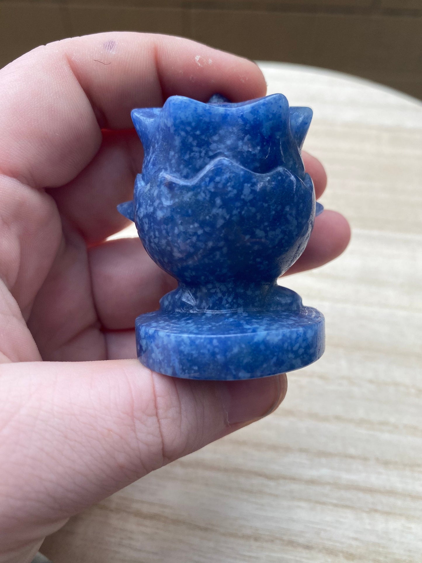 Blue Aventurine Togepi Carving
