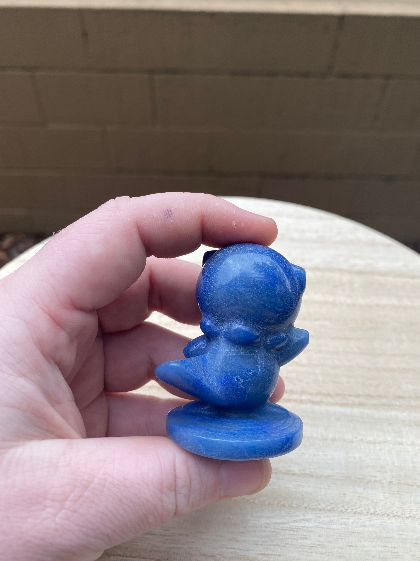 Blue Aventurine Oshawott Carving